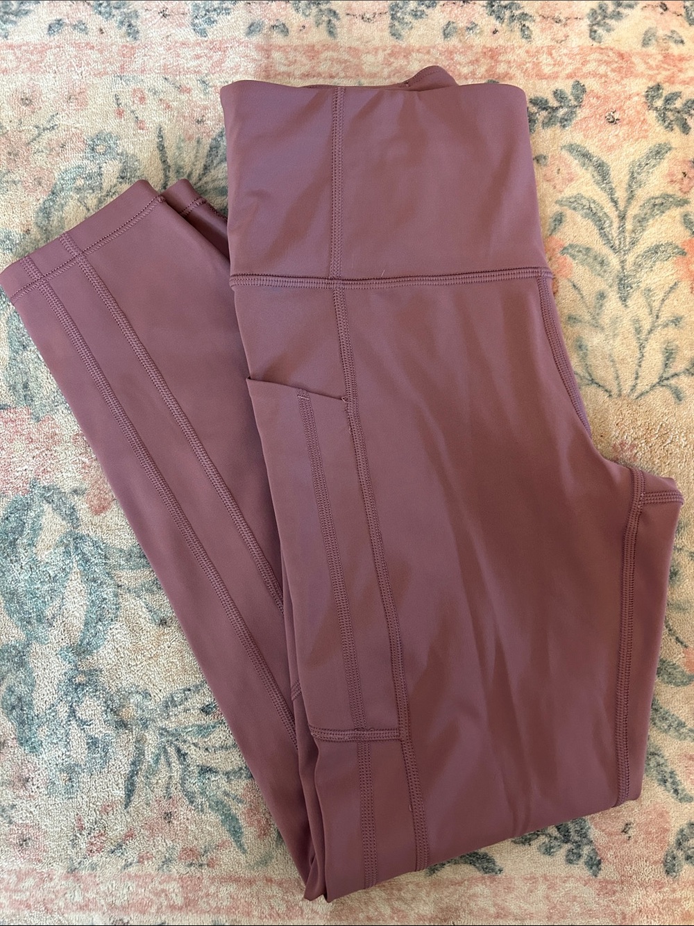 💕Athleta High-Rise Ultimate Stash 7/8 Tight with Side-Pockets in Mauve💕